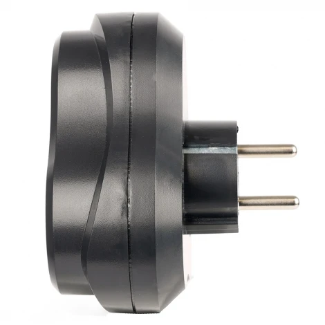 Разветвитель сетевой 3-местный с/з ADP16-23-21, 250V 16A ABS пластик, черный Stekker 50682