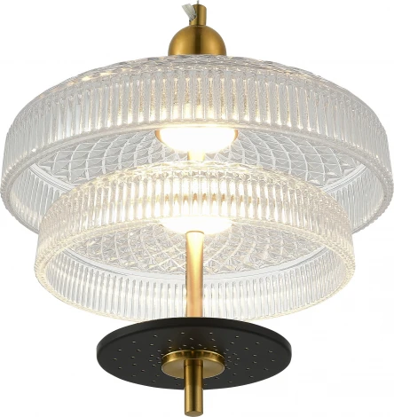 Подвесной светильник ST Luce Oriental SL6122.313.01 Латунь/Прозрачный, Латунь LED 1*8W 3000K (220V, на тросе)