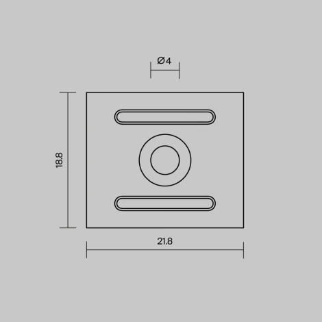 Комплект креплений для профиля 27×20 4 шт. Maytoni 642071
