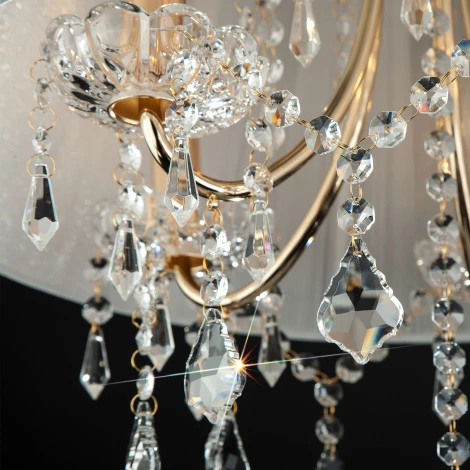 Подвесная люстра Eurosvet 3125 3125/5 золото/белый Strotskis