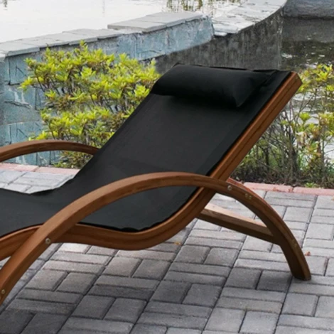 Шезлонг-лежак Мальта AFM-503 Black Afina