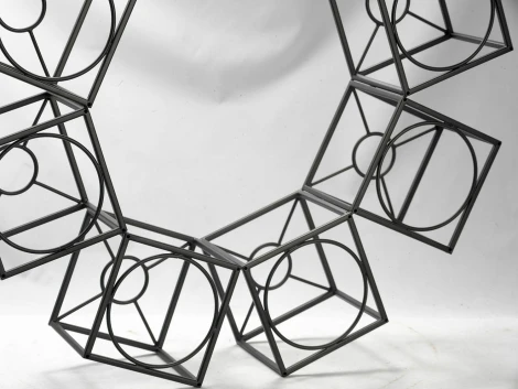 Подвесная люстра Lussole Loft Badger GRLSP-9541 (220V, на проводе, куб, IP21)