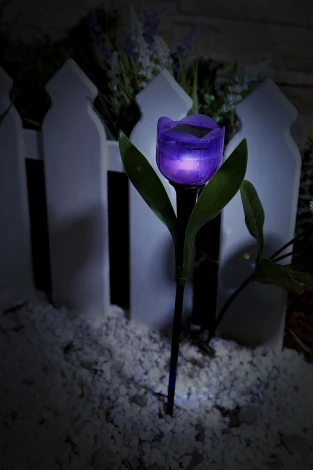 Грунтовый светильник на солнечной батарее Uniel USL-C-651/PT305 TULIP SET 24 (LED, цветы)