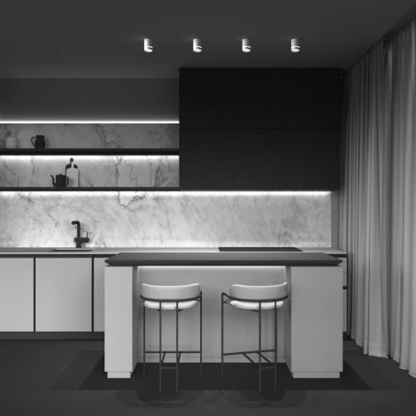 Накладной потолочный светильник Orlo 4000K 1x9Вт 120° LED Maytoni Technical C085CL-9W4K-W (220V, круглые)