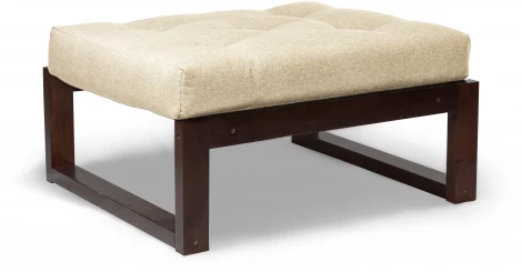 Пуф Arsko Астер орех белая рогожка