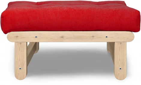 Пуф Arsko Сламбер сосна красный вельвет
