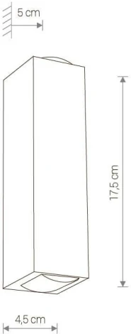 Настенный светильник уличный Nowodvorski Lens Led 9113 (220V)