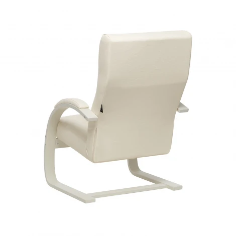 Кресло Leset Монэ (Фанера,Березовый шпон,Металл,Экокожа/Слоновая кость) арт.4687203506452