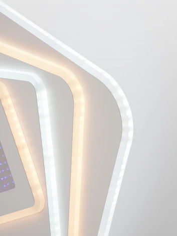 Потолочная люстра светодиодная с пультом ДУ 80W, белый, LED Natali Kovaltseva Palace LED LAMPS 81112/4C