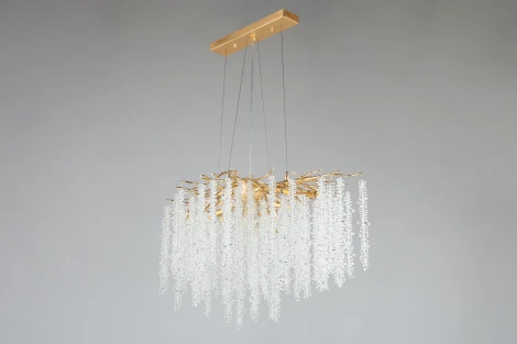 Подвесная люстра Aployt Paulina APL.848.23.10 (220V, хрусталь, на тросе, ветки)