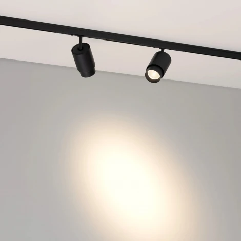 Трековый светильник MAG-MICROCOSM-SPOT-ZOOM-R38-5W Warm3000 (BK, 10-55 deg, 24V) (Arlight, IP20 Металл) 051765