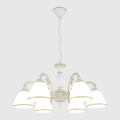 Подвесная люстра Arte Milano AM340837 340837/6 WT+G (220V, на цепи)