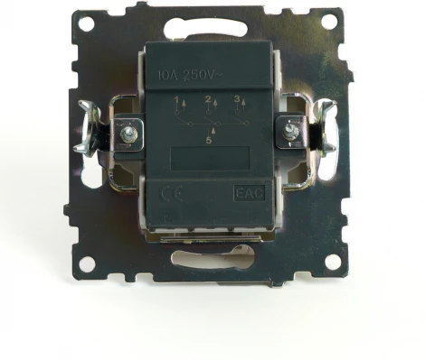 Выключатель трехклавишный (золото) Stekker Катрин 49219