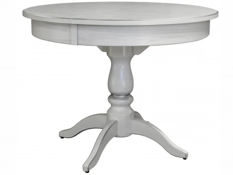 Стол обеденный Моро 04 раздвижной белый/серебро 100/140*100 от фабрики Mebelik