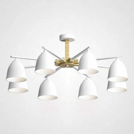 Потолочная люстра на штанге Noa 8 White ImperiumLoft Noa01 (183470-26) (220V)