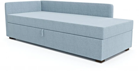 Диван-кровать Arsko Велес Угол левый рогожка голубая