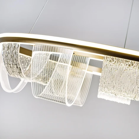 Подвесной светильник светодиодный с пультом с регулировкой цветовой температуры LED4U L7706-800 GD