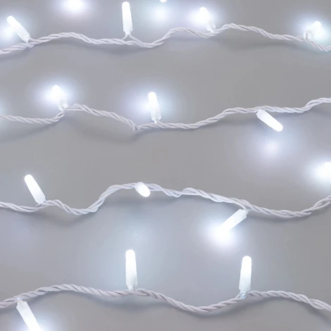 Светодиодная гирлянда ARD-STRING-CLASSIC-20000-WHITE-200LED-MILK-SYNC RGB (230V, 13W, RF ПДУ, 3000) (Ardecoled, IP65) 064840