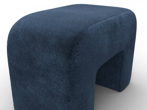 Пуф 008 (ДСП,Брус,Фанера,Велюр/Синий) Лига Диванов 132384