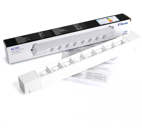 Трековый светодиодный светильник Feron AL130 48371 (220V, IP40)