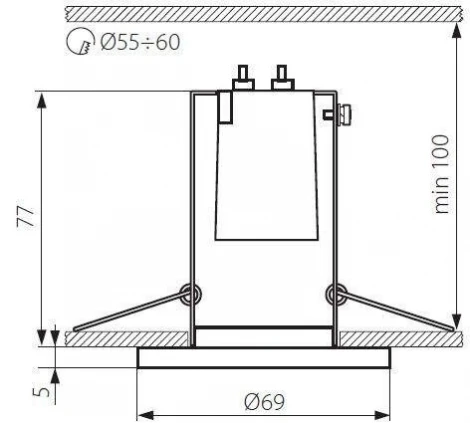 Точечный светильник Kanlux RAGO 1071