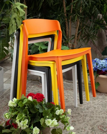 Стул Moris пластик нежно-розовый Stool Group арт.УТ000039933