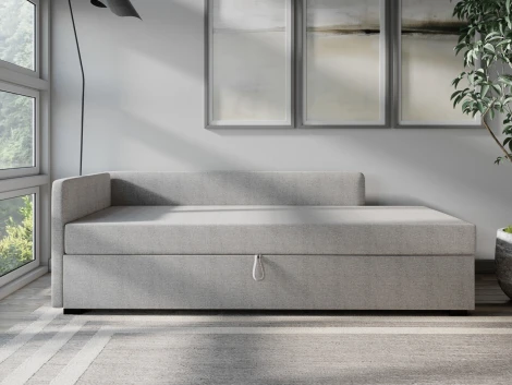 Диван-кровать Arsko Велес Угол левый рогожка серая