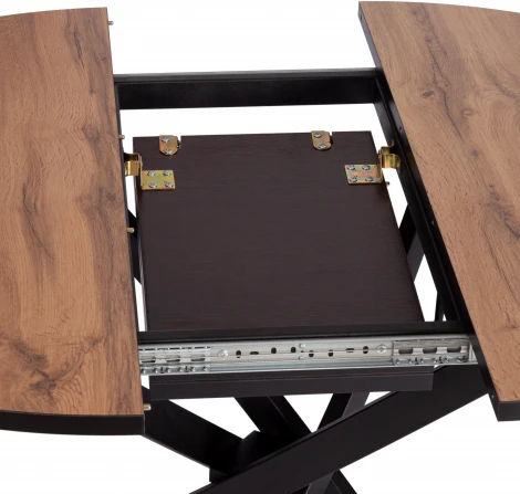 Стол MANZANA (ЛДСП,Металл /Дуб Вотан,Черный)