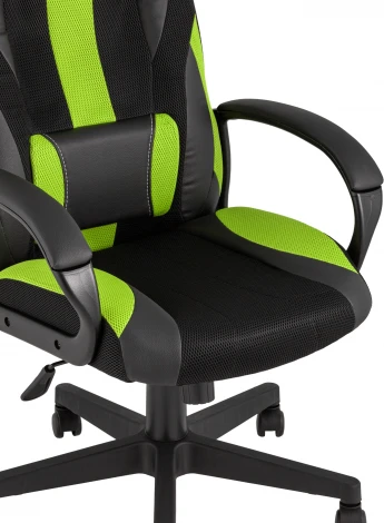 Кресло игровое TopChairs ST-CYBER 9 черный/зеленый УТ000034844
