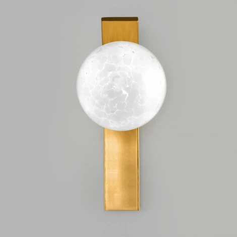 Бра Eurosvet Luxor со стеклянным плафоном 40019/1 латунь