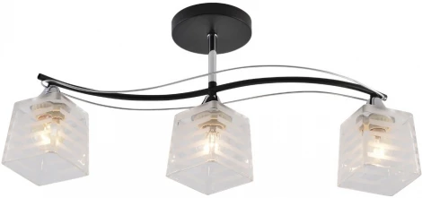 Потолочная люстра на штанге Seven Fires Aintre SF3377/3C-BK-CR-WT