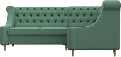 Диван кухонный угловой Бронкс правый угол (Зеленый/Рогожка) Лига Диванов арт.123822