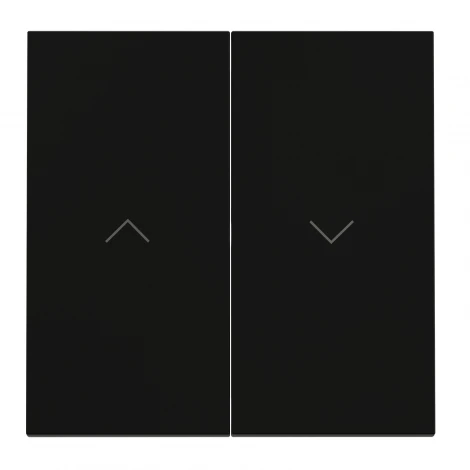 Клавиши для выключателя жалюзи Voltum S70 VLS002508 (черный матовый)