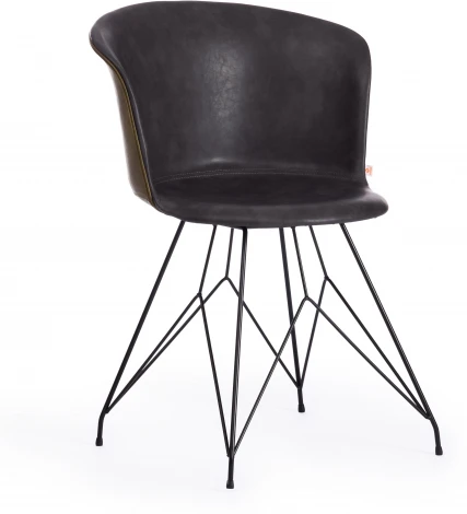 Обеденный стул Tetchair KRANZ (Экокожа,Пластик /Серый)