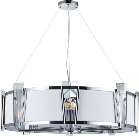 Подвесной светильник Arte Lamp Grato A4079LM-8CC (220V, на тросе, круглые)