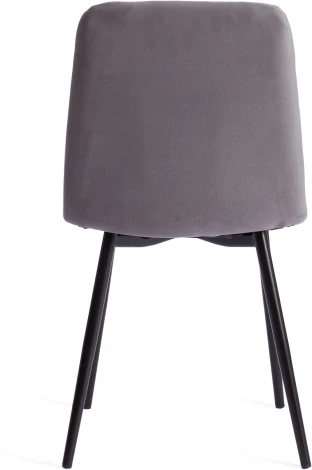 Стул CHILLY MAX / 1 шт. в упаковке (Велюр,Металл  /Темно-серый,Черный)