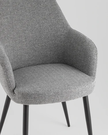 Стул обеденный Katys серый елочка Stool Group УТ000042061