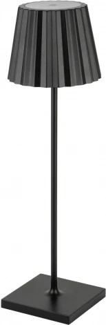 Интерьерная настольная лампа светодиодная с аккумулятором Ubiqua Plissè 189202 (регулировка яркости, сенсорный выключатель, IP54)