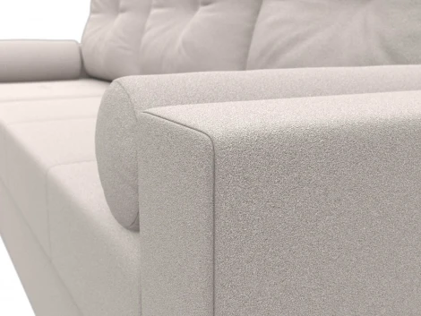 Диван угловой Верона Лайт левый угол (ДСП,ЛДСП/Пластик/Замша/Бежевый) Лига Диванов 127863L