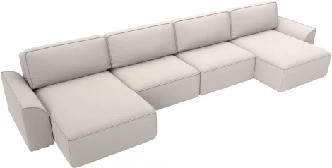 Диван п-образный Лига-048 НПБ лонг Лига Диванов (Замша) арт.128363