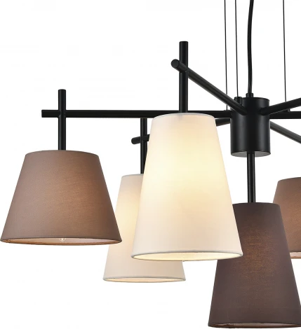 Подвесной светильник (13032/7P Black) Indigo Abbinare V000534 (220V, на тросе)