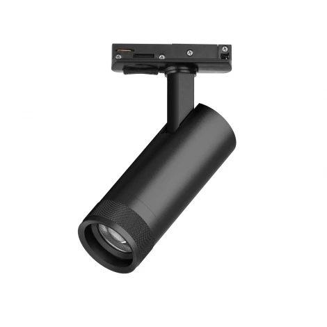 Трековый светильник однофазный/трехфазный светодиодный 12W 220V 840LM 20-55G с тонким адаптером Lightstar Canno Pro C4127SS