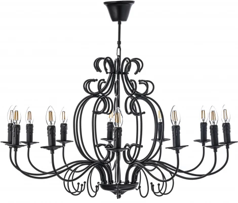 Подвесная люстра Arti Lampadari Amaro E 1.1.12 B (220V, на цепи, подсвечник, свеча)