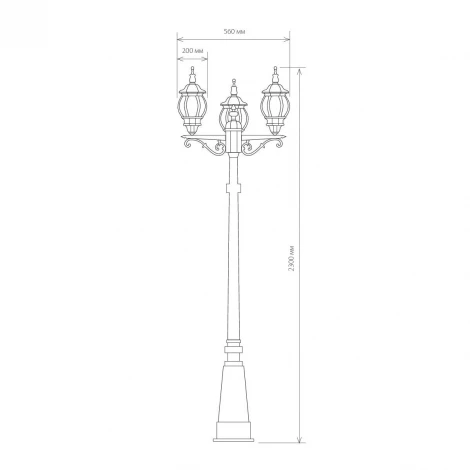 Наземный фонарь Elektrostandard Farola NLG99HL005 черный