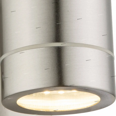 Светильник настенный уличный светодиодный с датчиком движения Globo Perry, 2 лампы, никель с серым и прозрачным