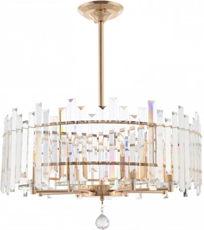 Подвесная люстра хрустальная на штанге Arte Milano Sorrento-2409 372409/8/350/570 GD (220V)