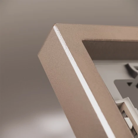 Рамка металлическая на 2 поста (платина) Voltum S70 Metal VLSM120210