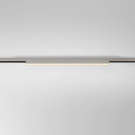 Трековый светильник магнитный светодиодный 12W 48V 3000K (никель) Elektrostandard Line Magnetic 85526/01