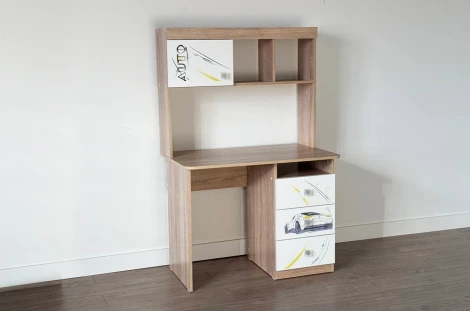 Форсаж Стол Mebelson (ЛДСП/Дуб сонома,Белый) арт.MKF-05.1623