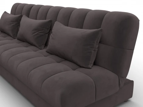 Диван угловой Лига-116 НПБ угол левый (ДСП,ЛДСП,Велюр/Коричневый) Лига Диванов 136955L